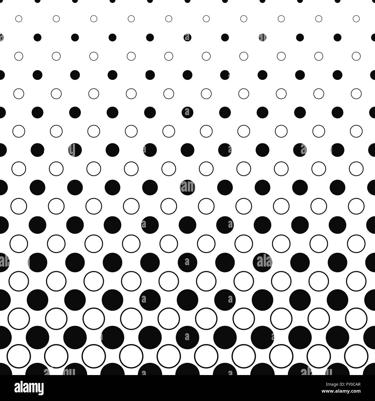 Seamless black and white abstract circle pattern Stock Vector Image ...