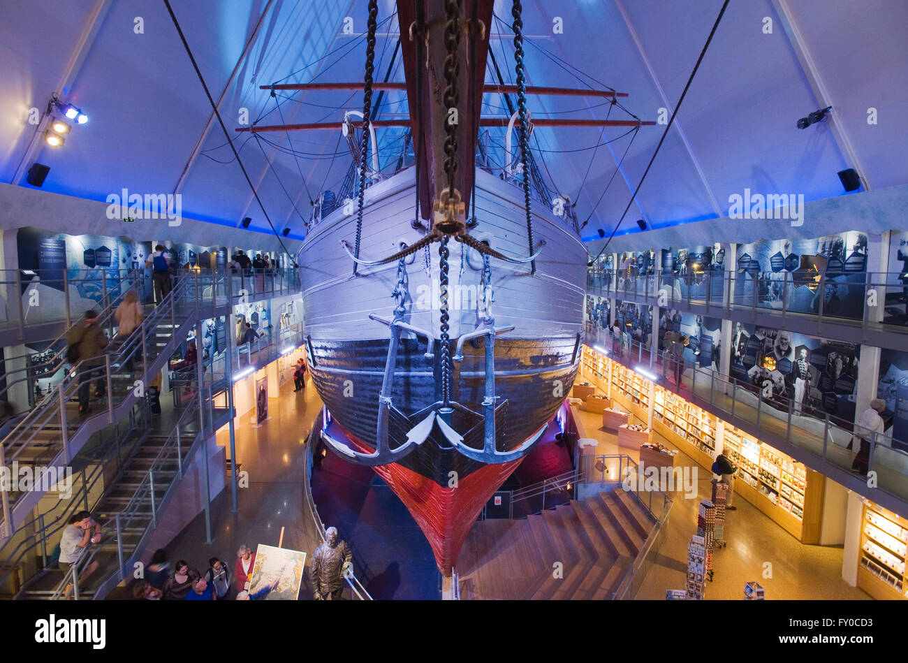 FRAM, Historic Polar Expedition ship, Fram Museum, Oslo, Norway Stock Photo