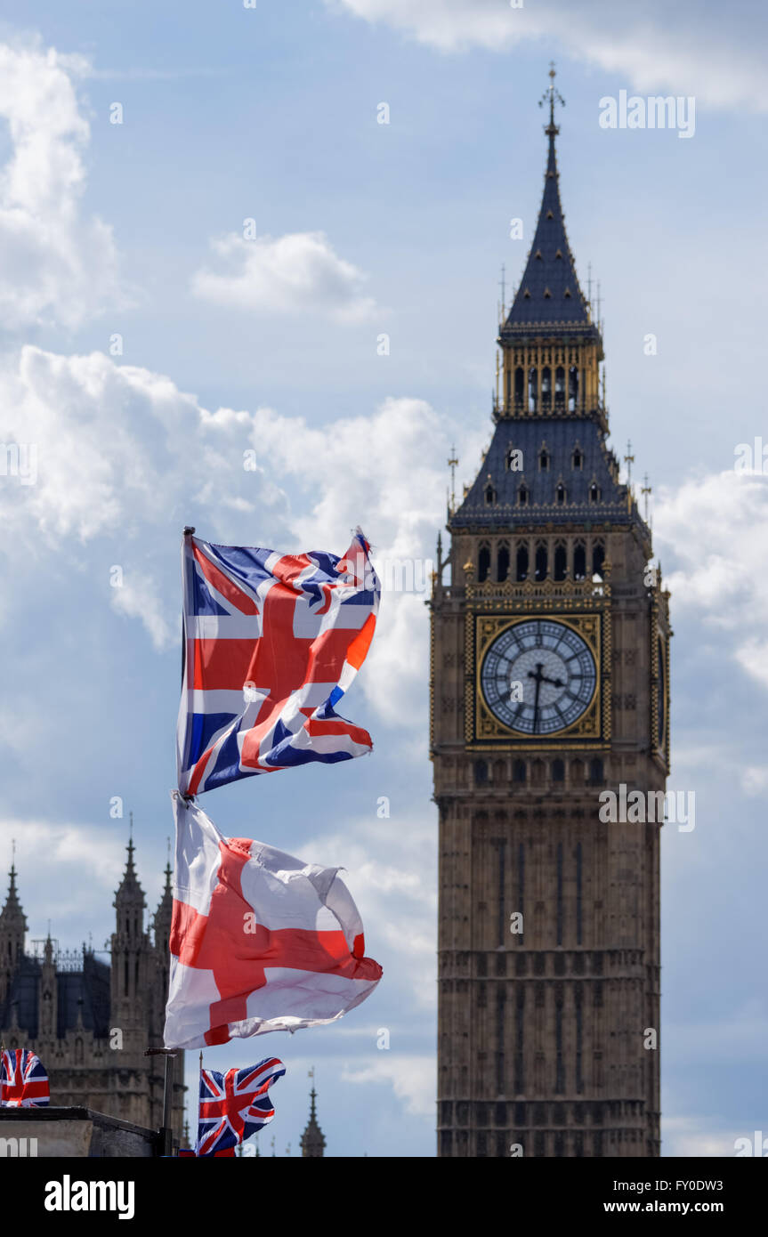Big Ben at the Palace of Westminster, London England United Kingdom UK Stock Photo