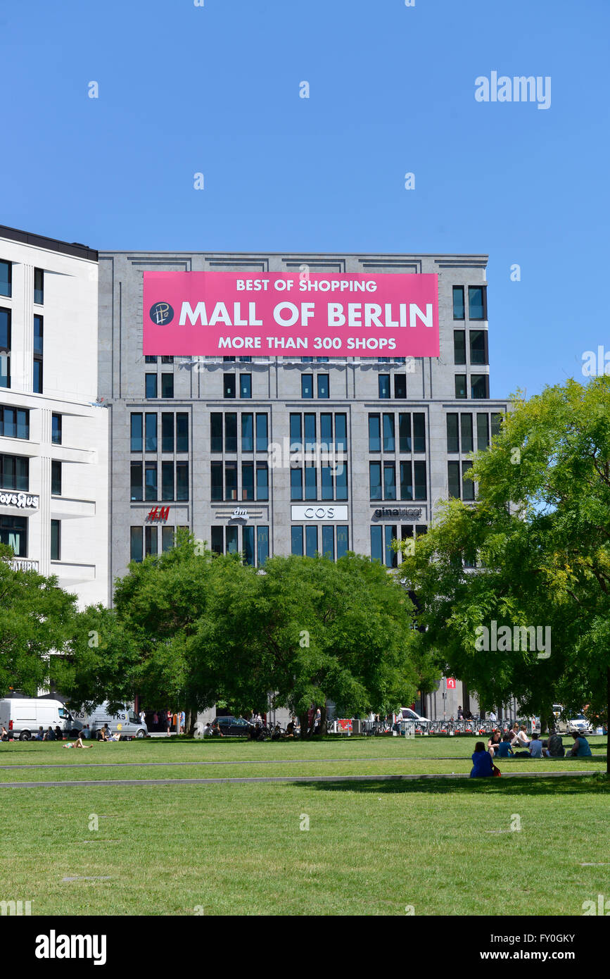 Einkaufszentrum, LP12 Mall of Berlin, Leipziger Platz, Mitte, Berlin, Deutschland Stock Photo