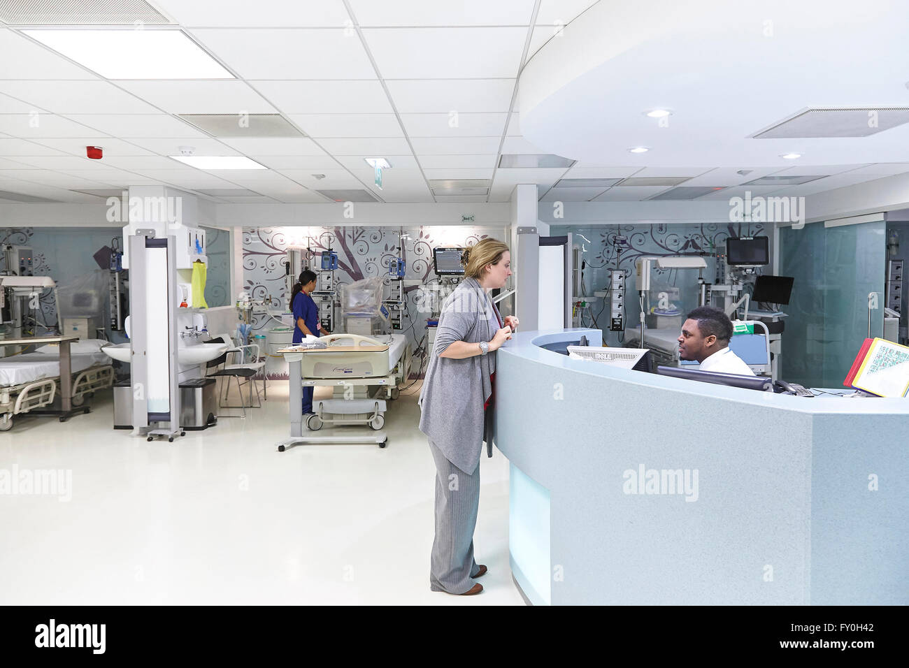 A ward at a private hospital in London UK Stock Photo Alamy
