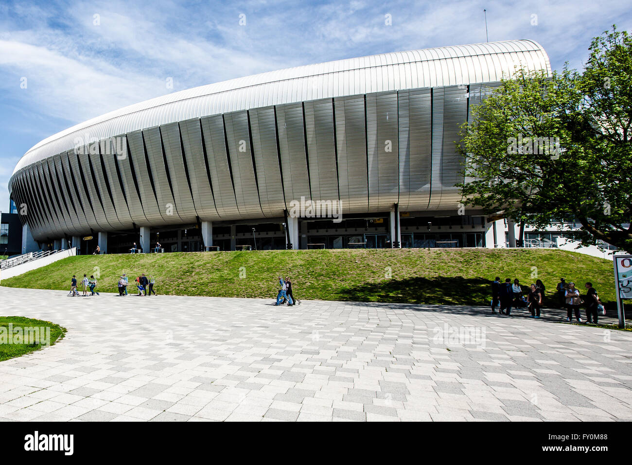 View to Cluj Arena stadium, Cluj-Napoca, Romania Stock Photo