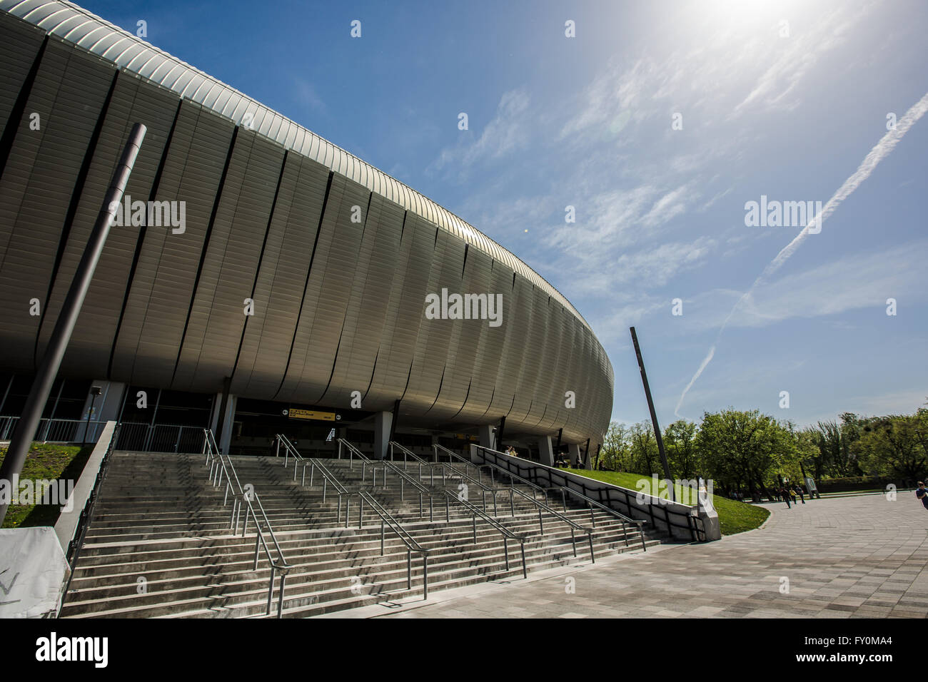 View to Cluj Arena stadium, Cluj-Napoca, Romania Stock Photo