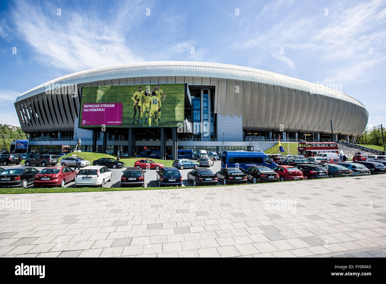 View to Cluj Arena stadium, Cluj-Napoca, Romania Stock Photo