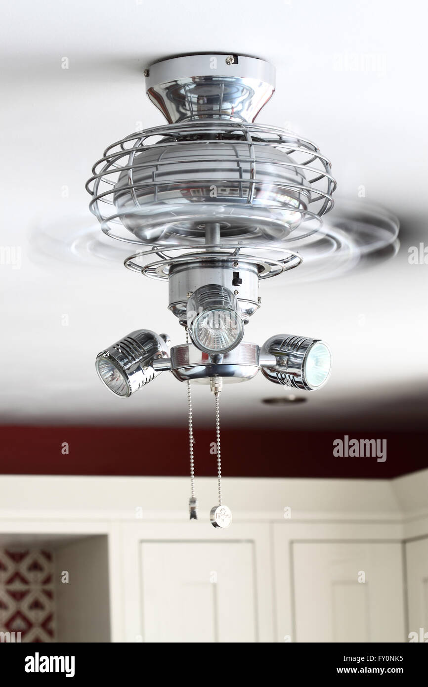 Ceiling fan light kitchen Stock Photo Alamy