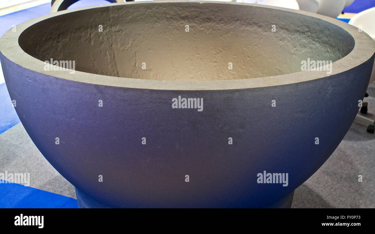 huge bowl as a result of the casting process, metallurgy Stock Photo Alamy