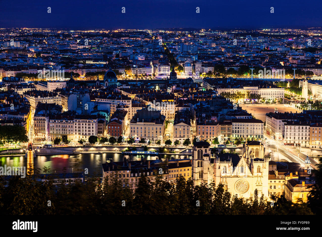 Rhone river aerial view hi-res stock photography and images - Alamy