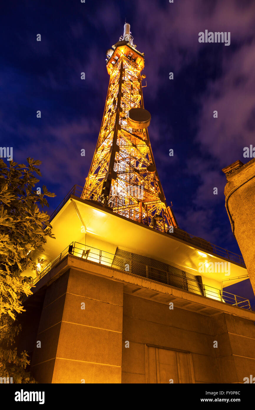 Metallic tower of Fourviere in Lyon Stock Photo - Alamy