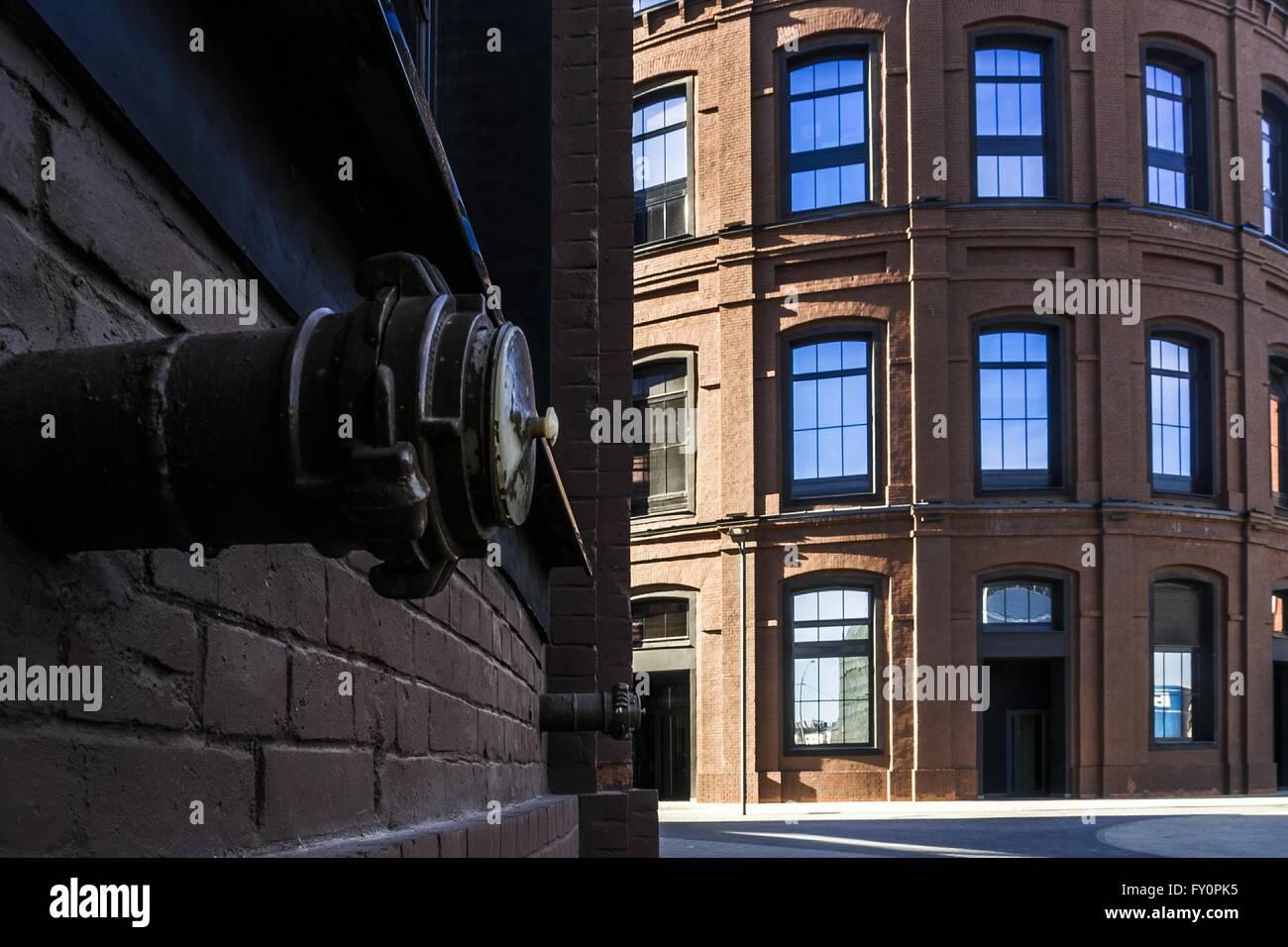 Russia, Moscow. 'Plant Arma' business district (former Moscow Gas Plant ...