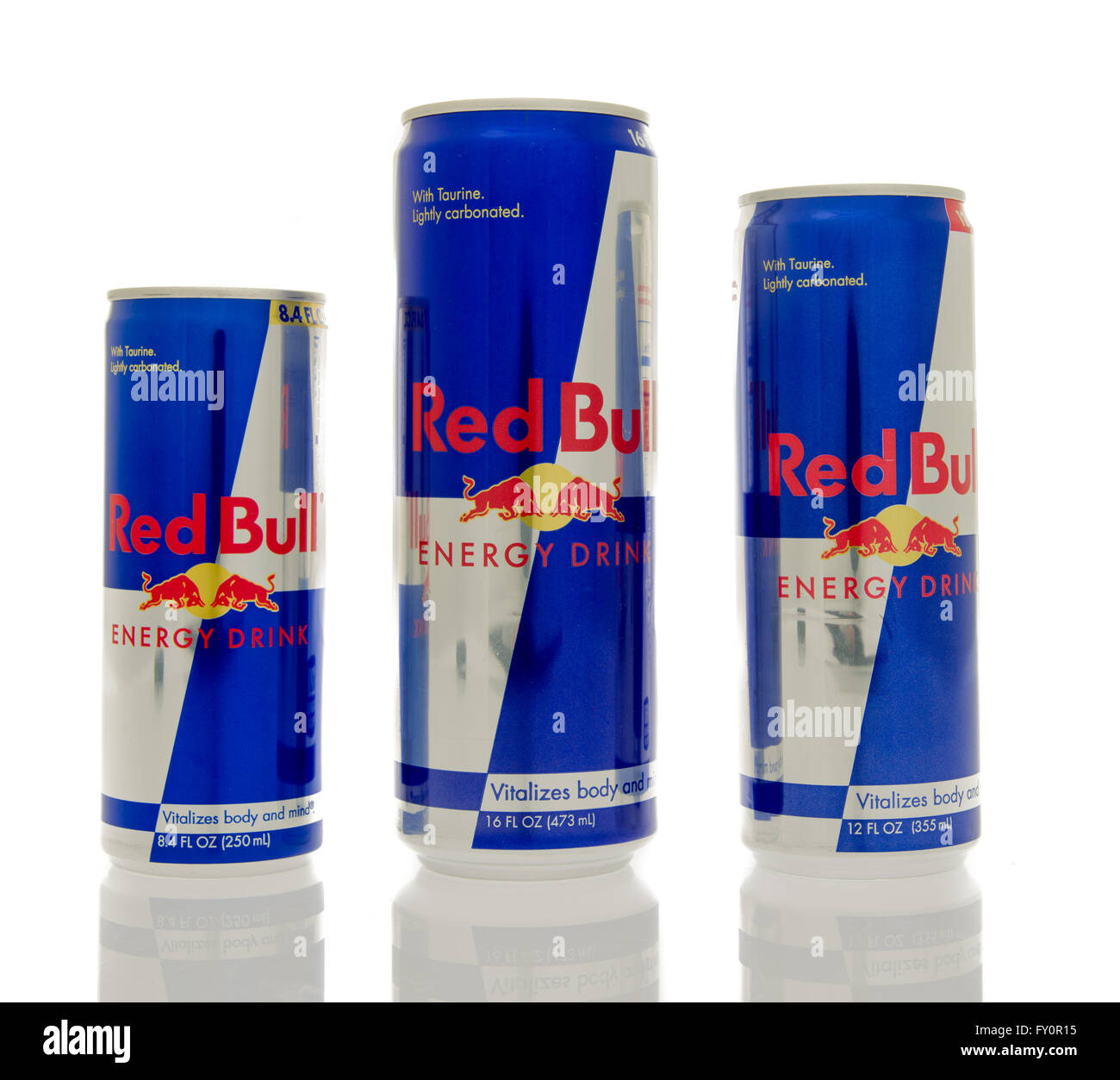 Winneconne, WI - 14 March Three different of Red energy drink Stock Photo - Alamy