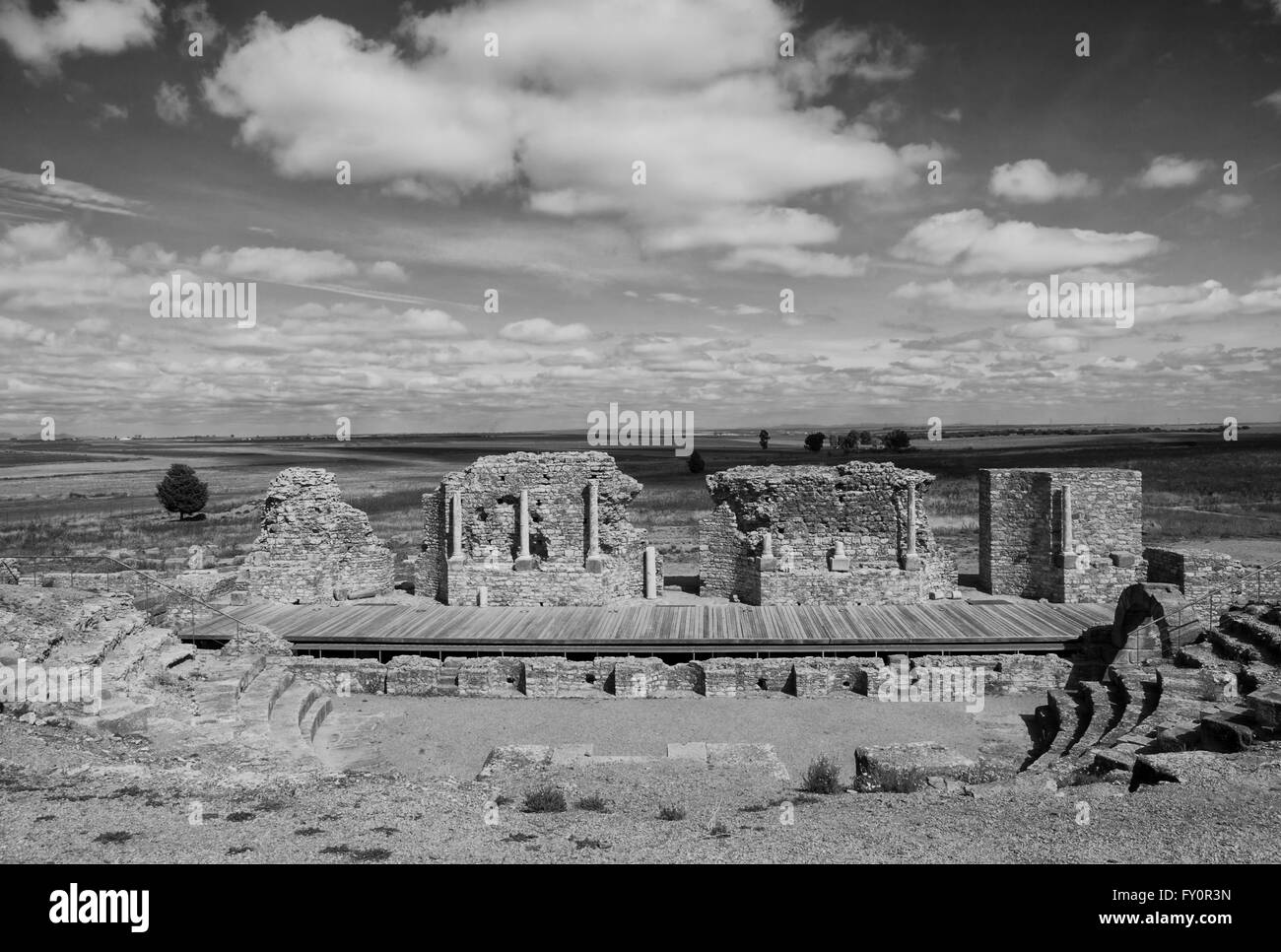 History old remains ruins Black and White Stock Photos & Images - Alamy