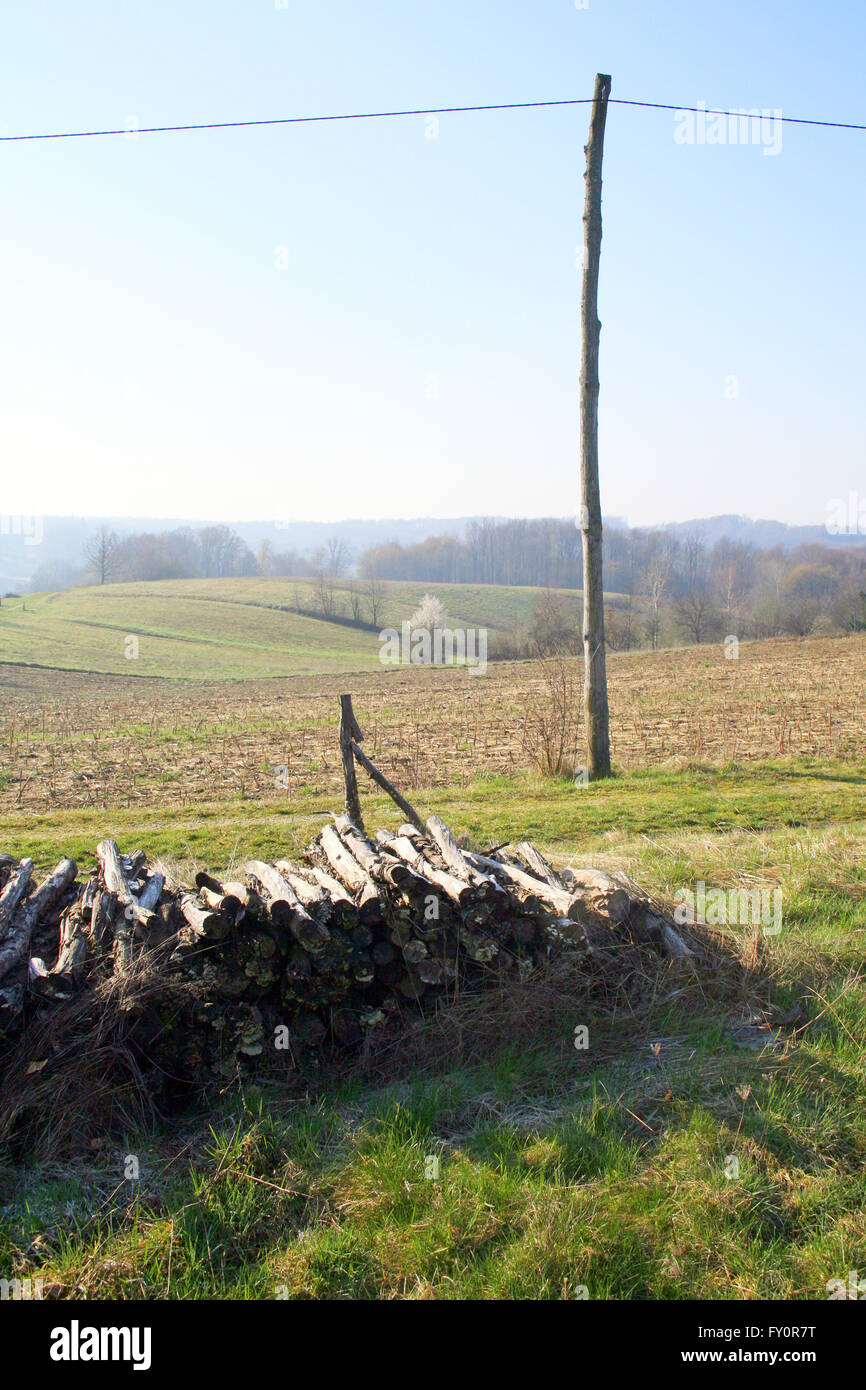 Early spring in the country,2,2016. Stock Photo