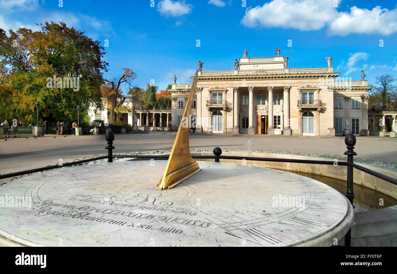 Lazienki Royal Palace (Palece on the Water), Warsaw, Poland Stock Photo
