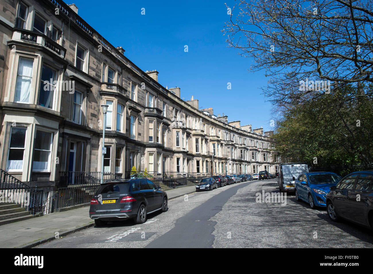 Grosvenor Crescent, Edinburgh's new town Stock Photo Alamy