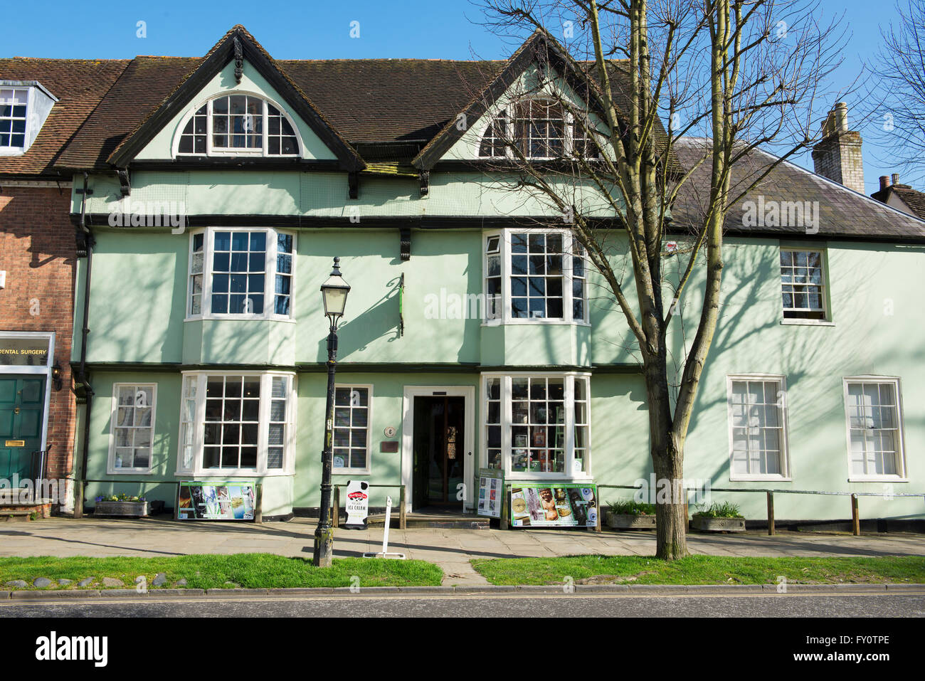 Horsham Museum on a bright spring afternoon Stock Photo