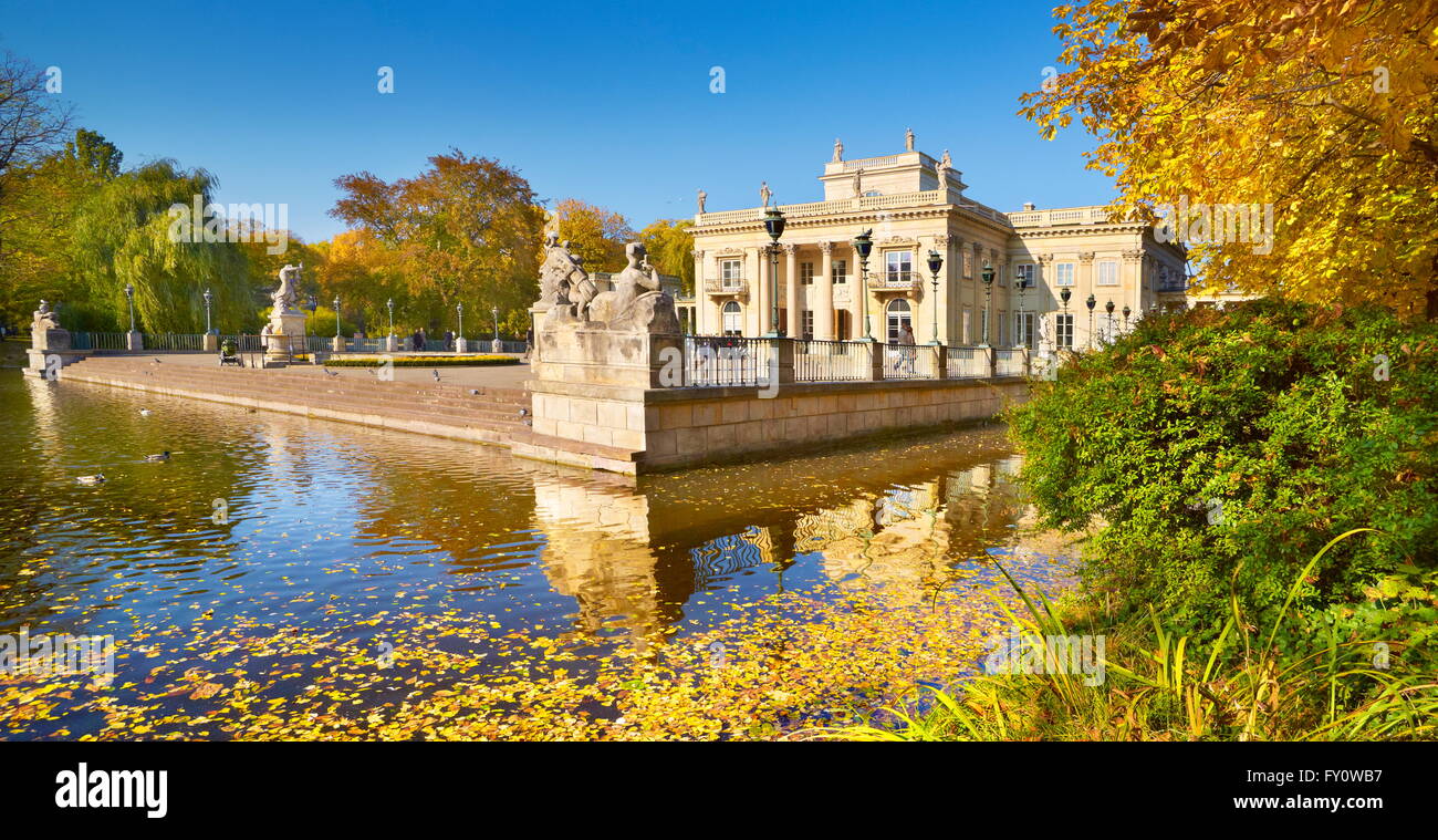 Warsaw - Royal Palace in Lazienki Park, Poland Stock Photo