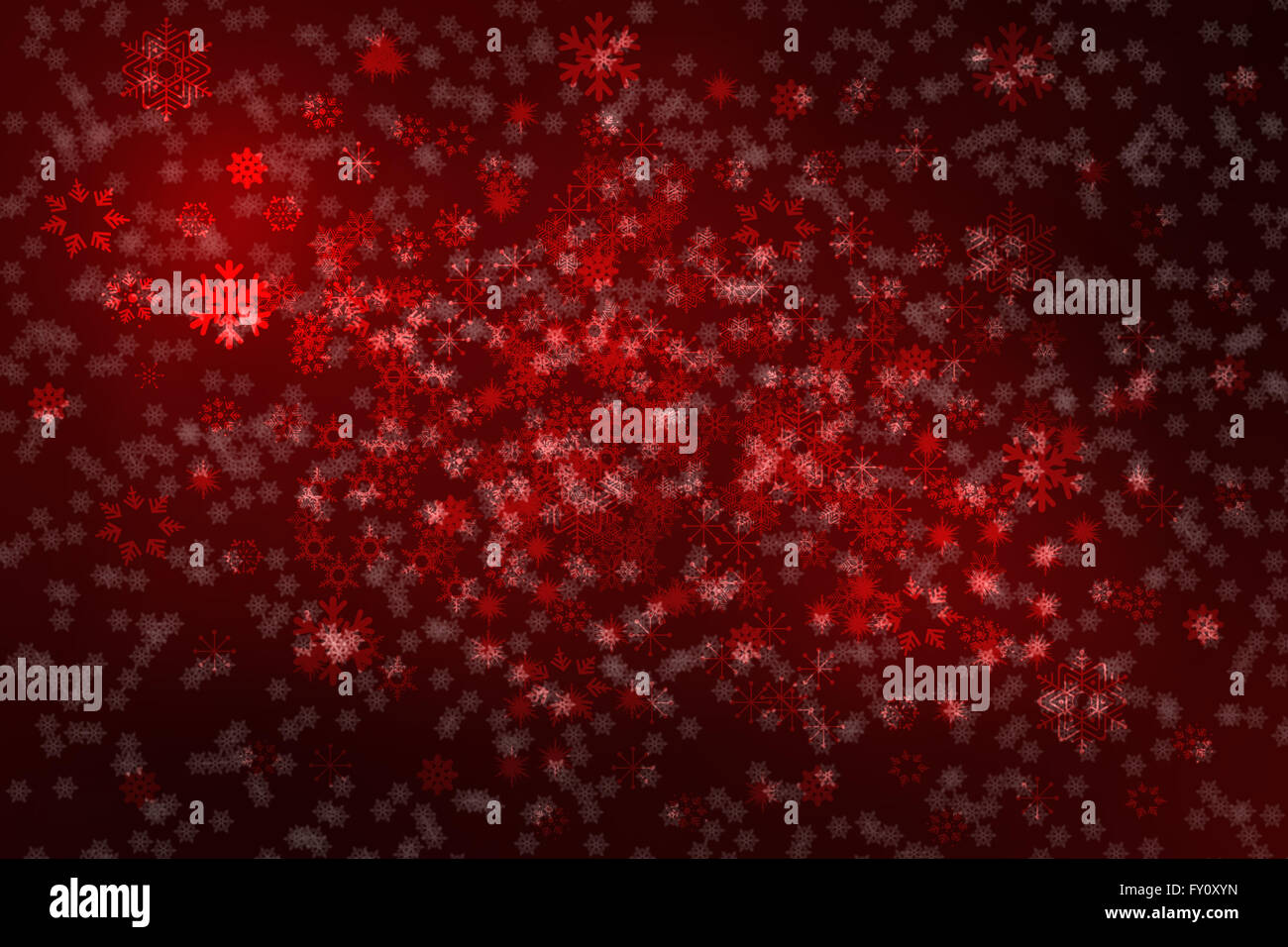 Dark red Christmas background with many snowflakes Stock Photo Alamy