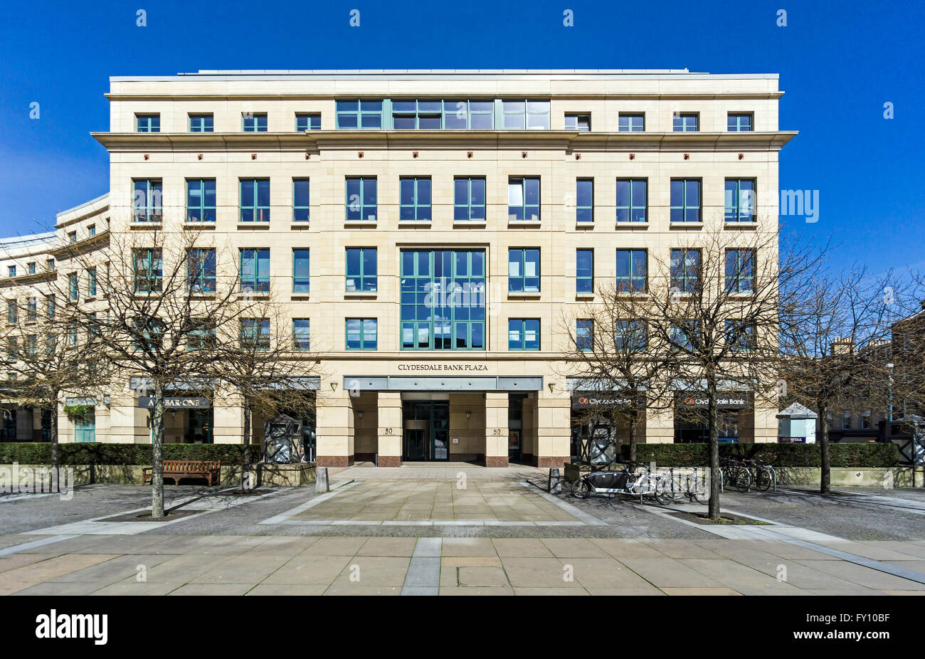 Clydesdale Bank Plaza in 50 Lothian Road Edinburgh Scotland Stock Photo