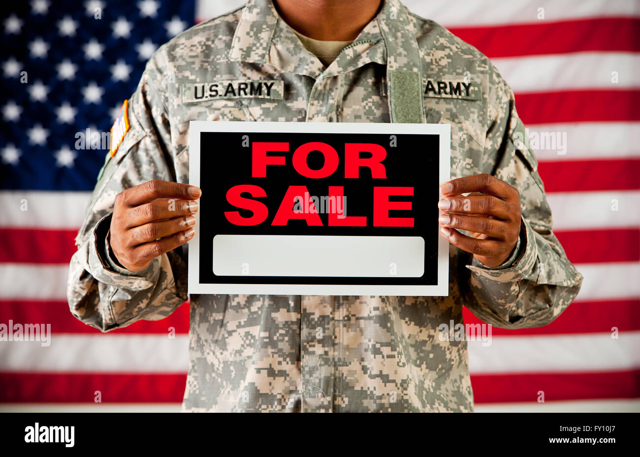 Series with an anonymous African-American soldier on a United States ...