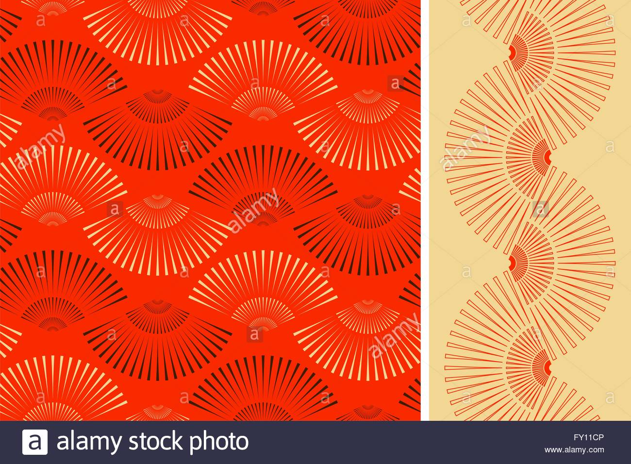 Fan Shape Stock Vector Images Alamy