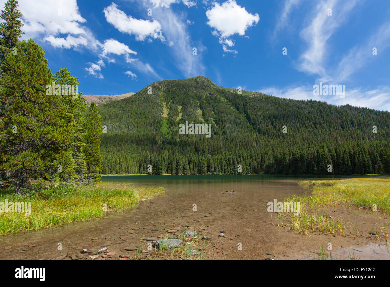 Akamina Lake, Waterton Lakes National Park, Alberta, Canada Stock Photo