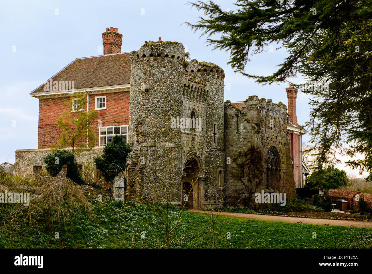 The Manor House and Victorian Folly at Benington Lordship Gardens