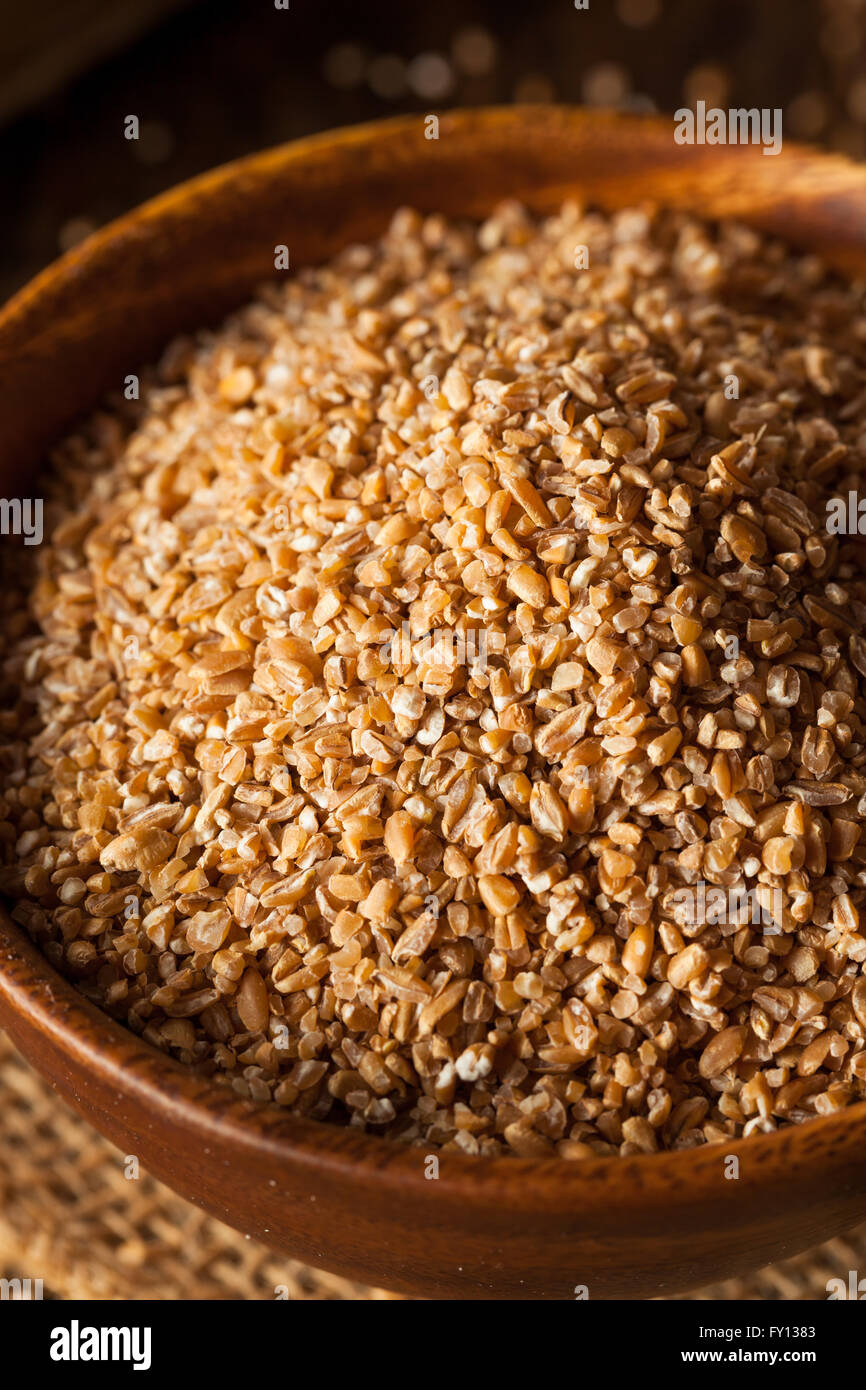 Raw Organic Whole Grain Cracked Wheat Ready to Use Stock Photo Alamy