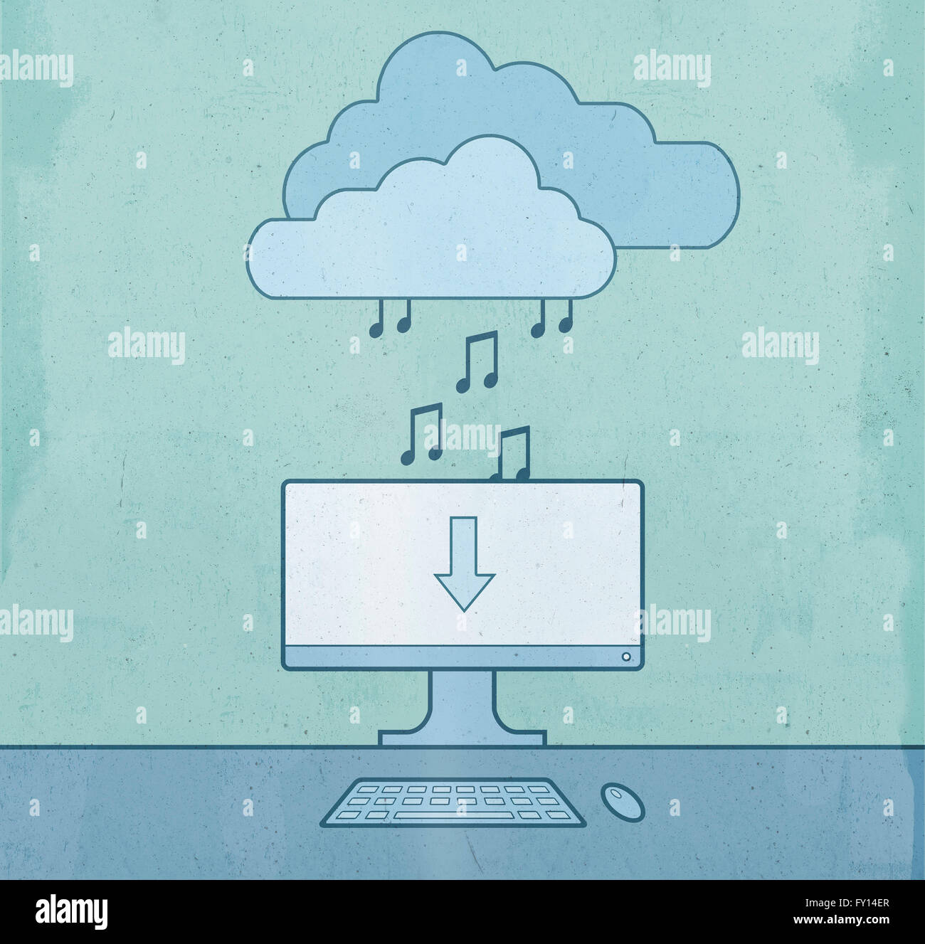 Downloading arrow hi-res stock photography and images - Alamy