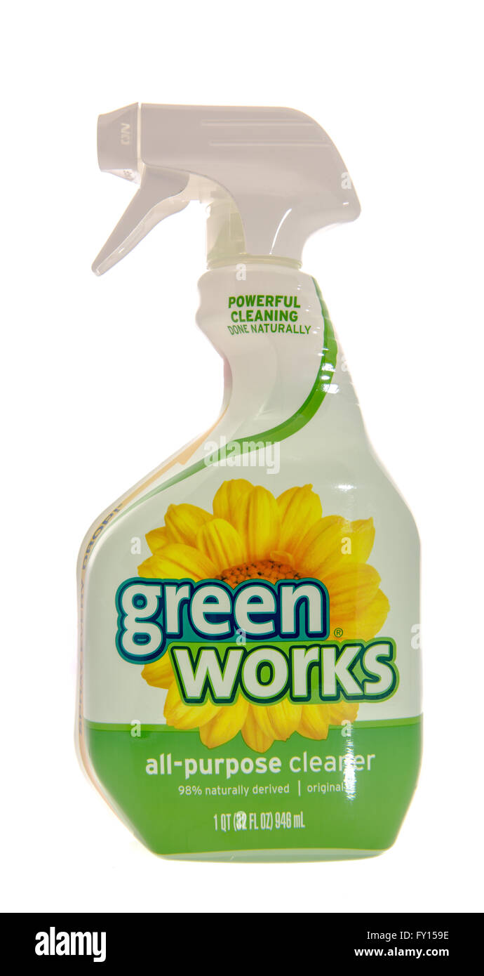 Winneconne, WI 31 Oct 2015 Spray bottle of Green Works all purpose