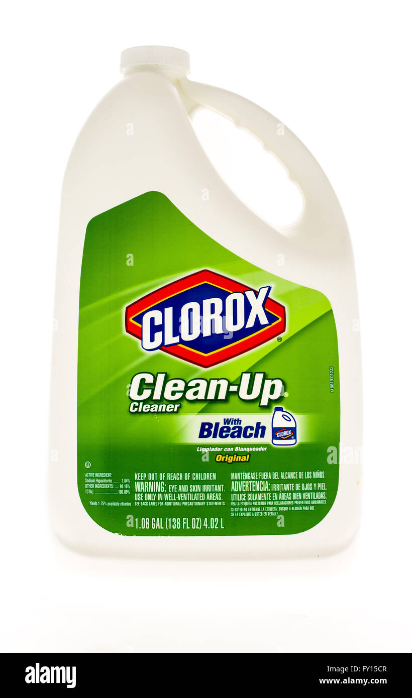 Winneconne, WI - 20 April 2015:  Refill bottle of Clorox Clean-Up Cleaner Stock Photo