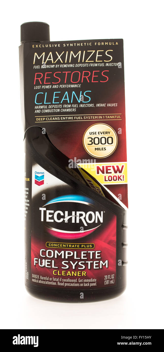 Techron complete fuel system cleaner hires stock photography and