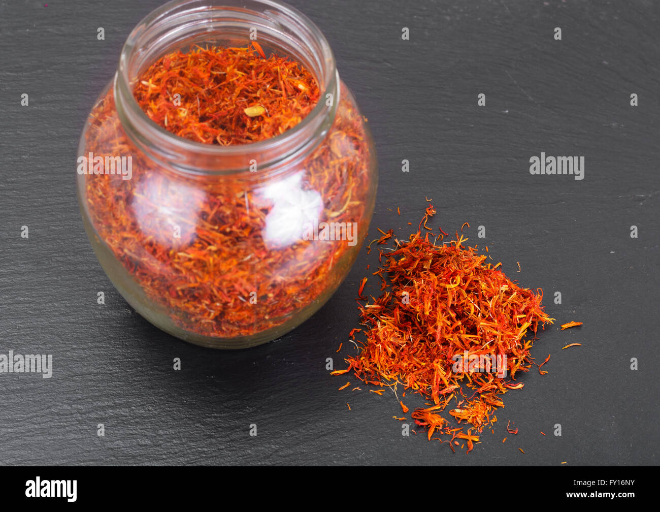 Seasoning for cooking healthy food Saffron Stock Photo Alamy