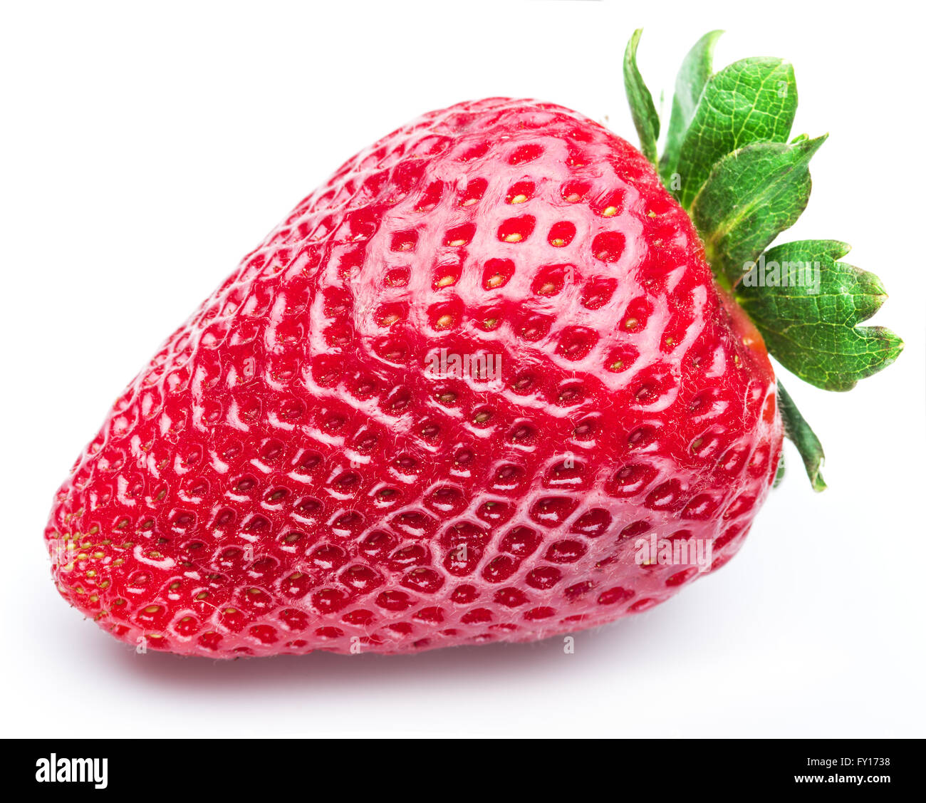 Strawberry isolated on white background Stock Photo - Alamy