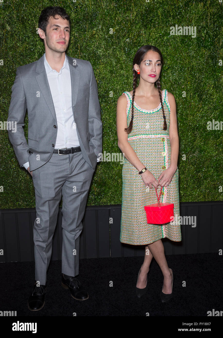 New York, USA. 18th April, 2016. Audrey Gelman and guest attend the 11th Annual Chanel Tribeca