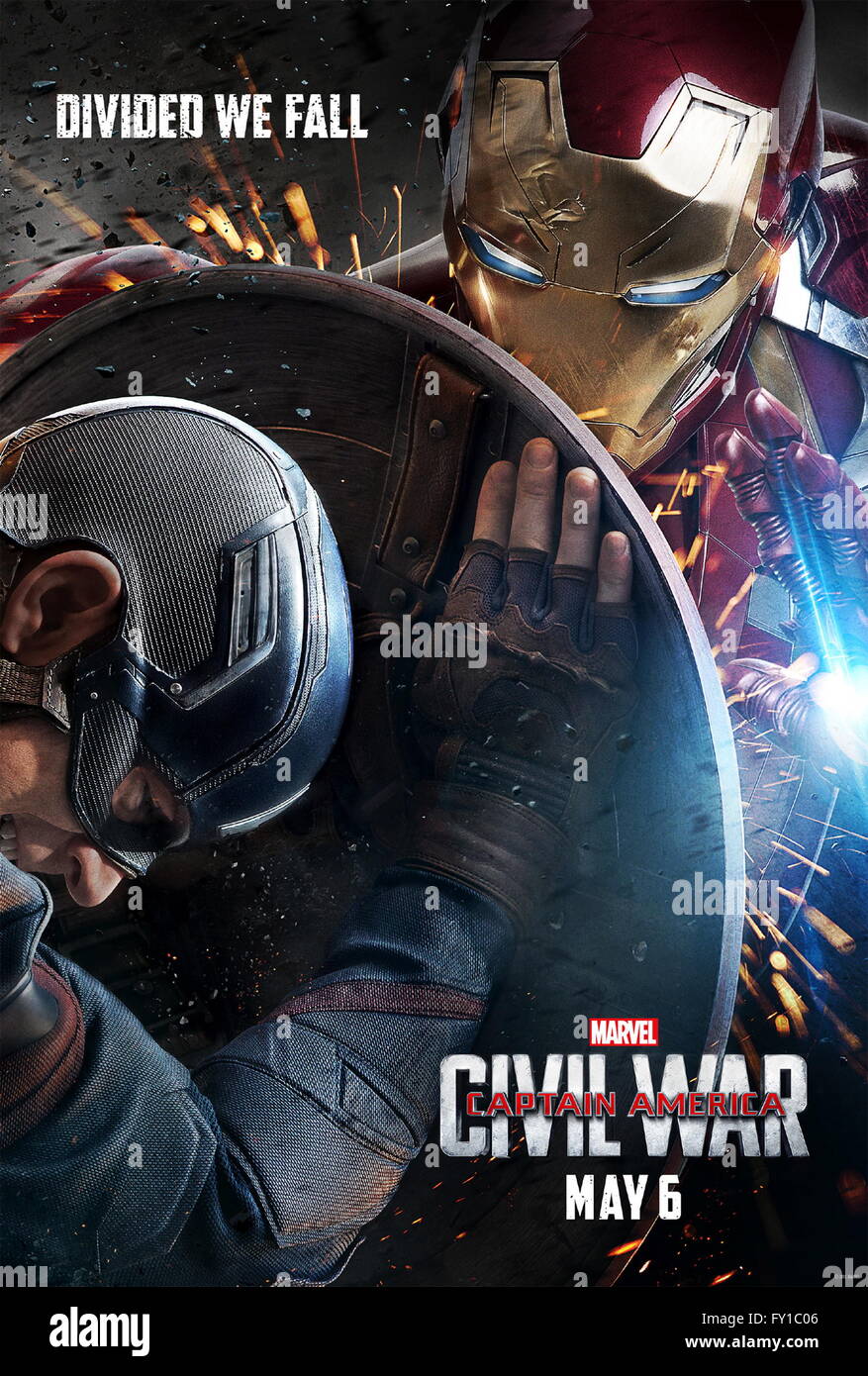 Captain america civil war poster hi-res stock photography and images - Alamy
