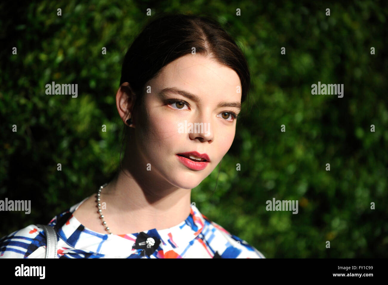 New York City. 18th Apr, 2016. Anya Taylor-Joy attends the 11th Annual Chanel Tribeca Film Festival Artists Dinner at Balthazar on April 18, 2016 in New York City. © dpa/Alamy Live News Stock Photo