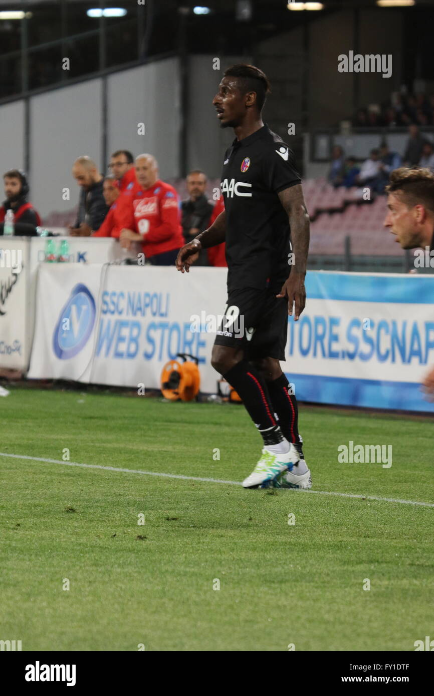 Kévin Constant (FC Bologna) during soccer match between SSC Napoli and Bologna at San Paolo Stadium in Napoli. Final result Napoli beats Bologna 6-0. (Photo by Salvatore Esposito/Pacific Press) Stock Photo