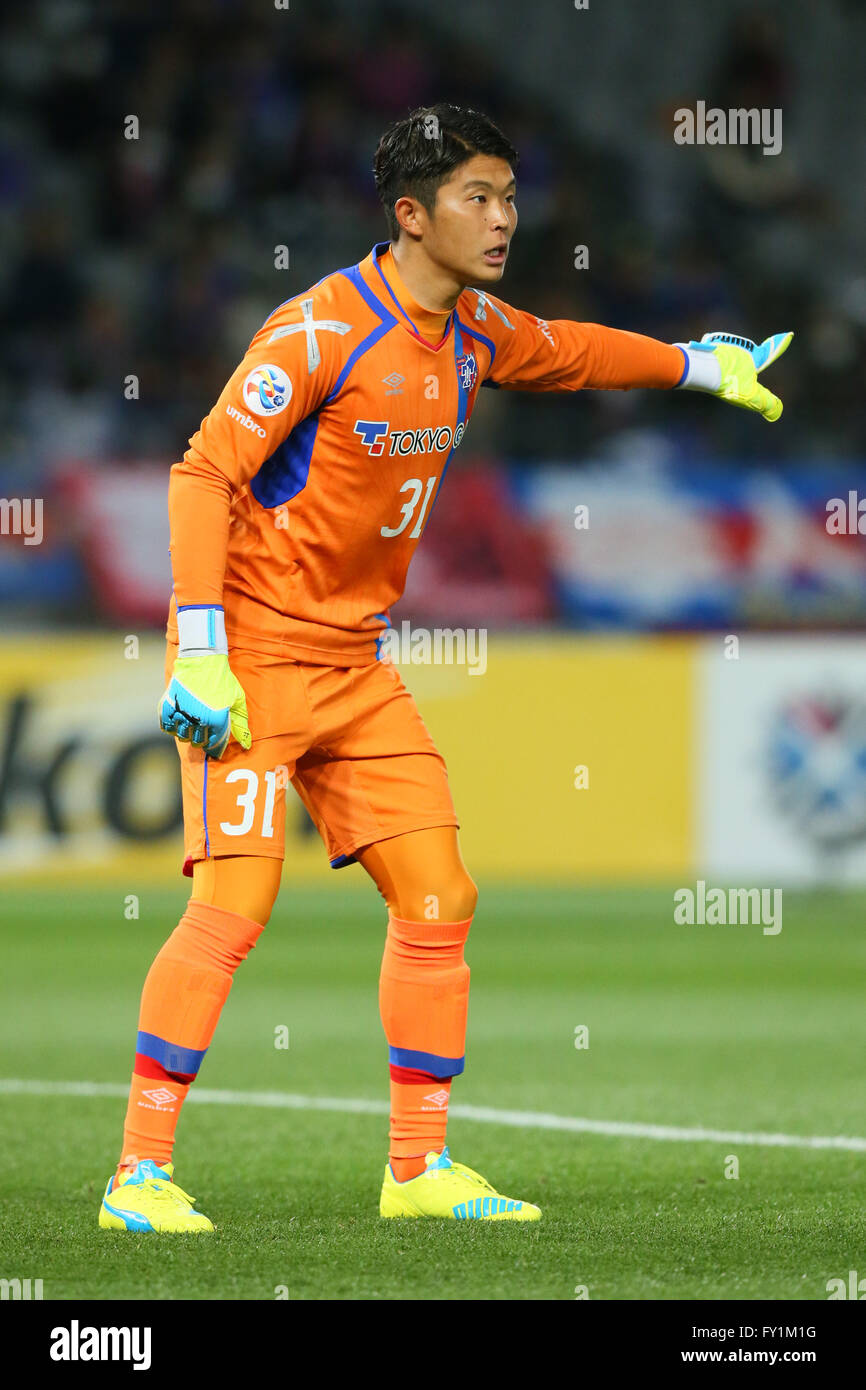 Tokyo Stadium Tokyo Japan th Apr 16 Kentaro Kakoi Fc Tokyo April 16 Football Soccer Afc Champions League 16 Group H Between Fc Tokyo Jeonbuk Hyundai Motors At Tokyo