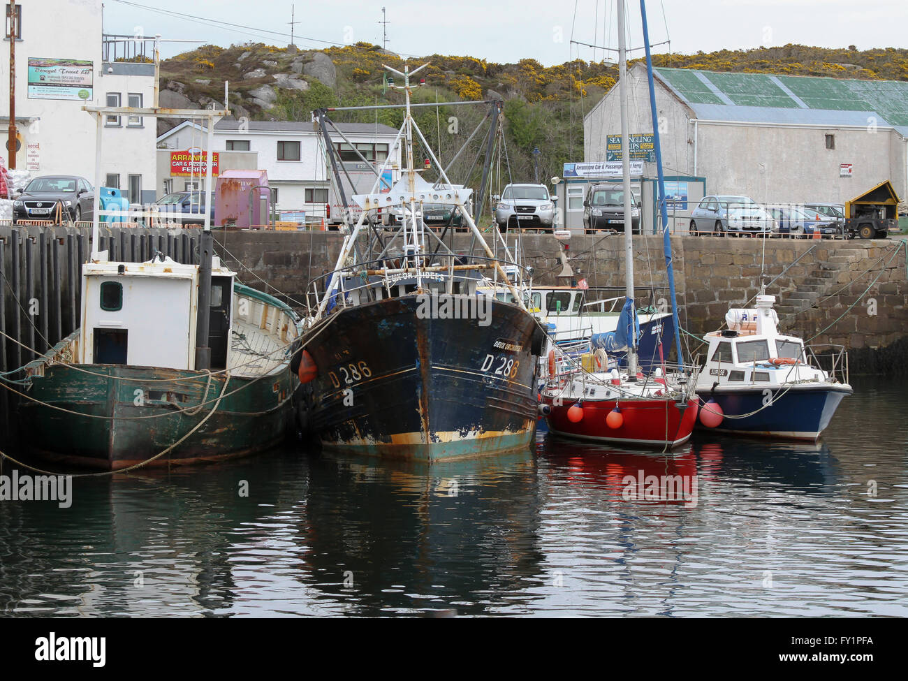 The harbour at Burtonport, County Donegal, Ireland Stock Photo - Alamy