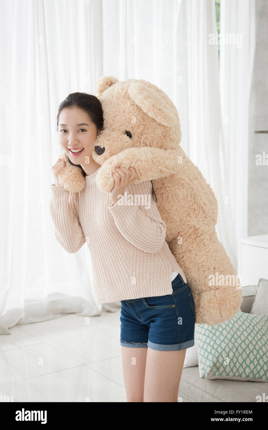 big teddy bear for her