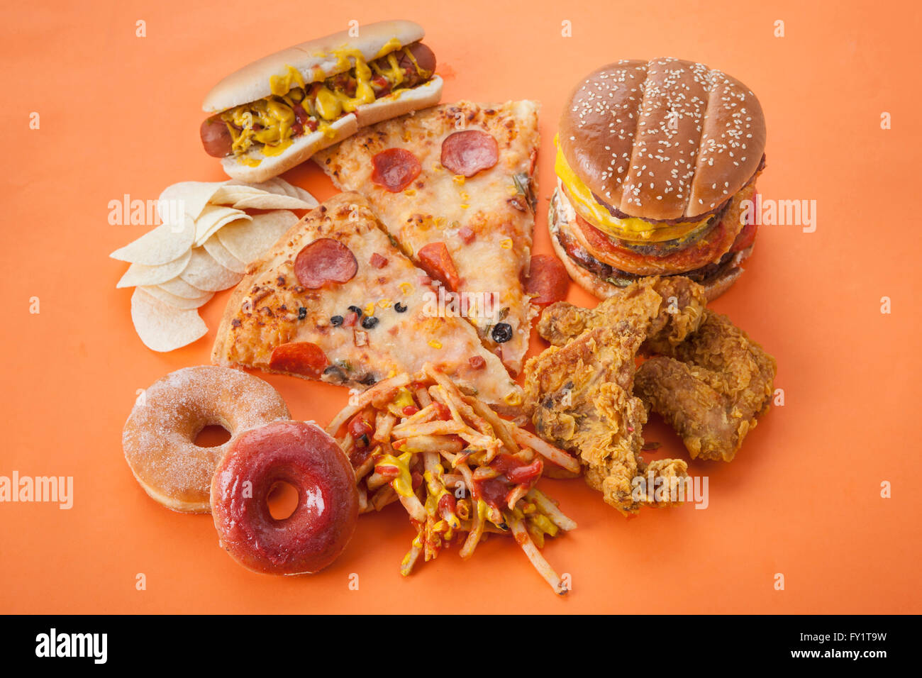 various-fast-food-stock-photo-alamy