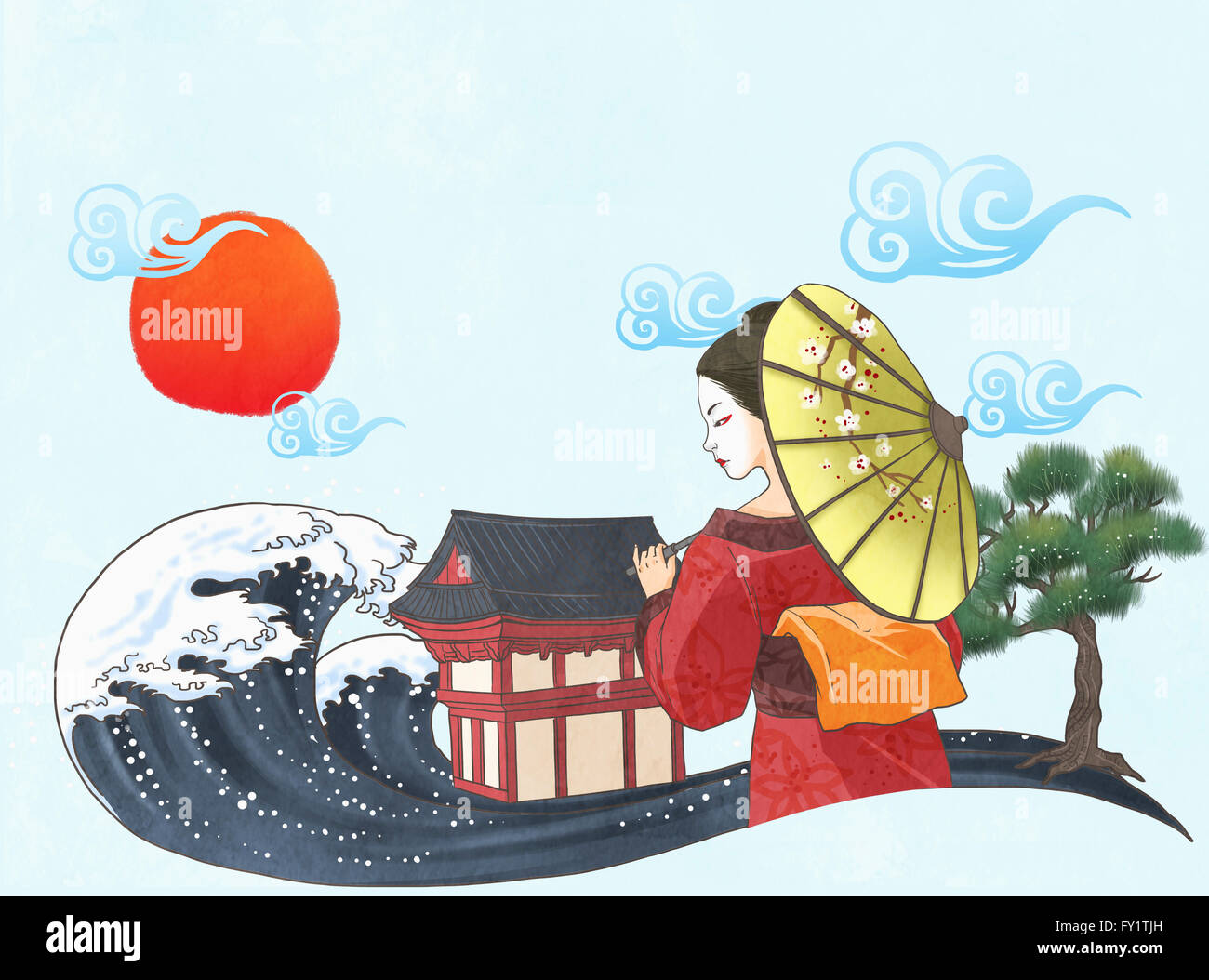 Japanese umbrella pine tree hi-res stock photography and images - Alamy