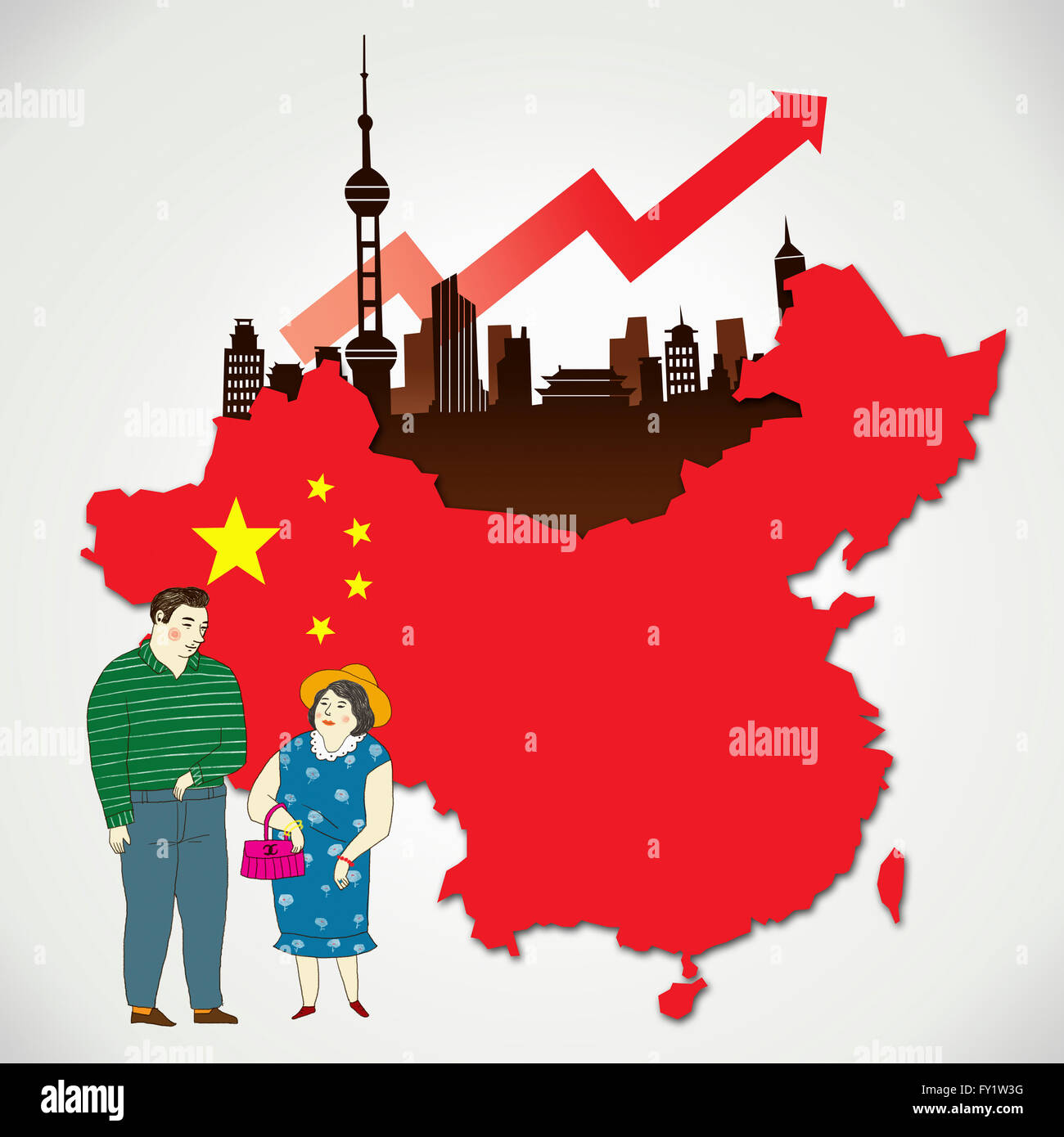 Illustration Representing Economic Development In China Stock Photo Alamy Illustration Representing Economic Development In China Stock Photo Alamy