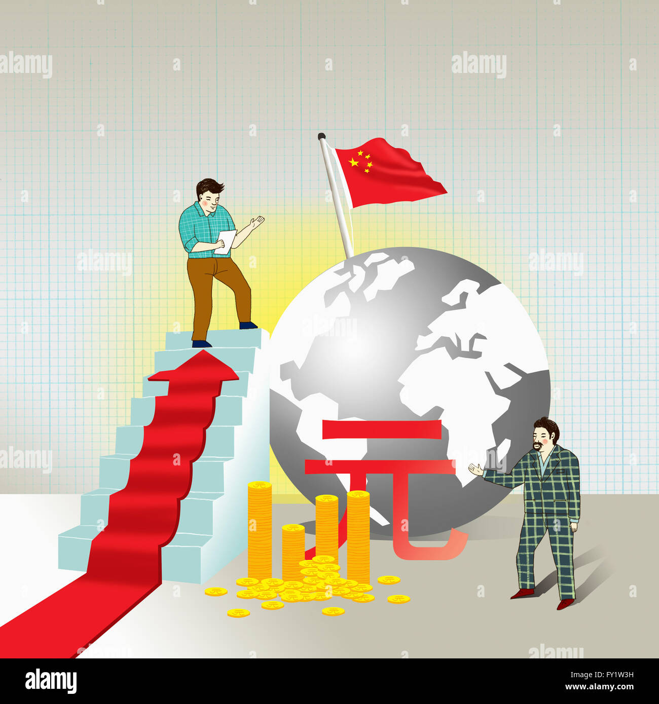 Illustration Representing Economic Development In China Stock Photo Alamy Illustration Representing Economic Development In China Stock Photo Alamy