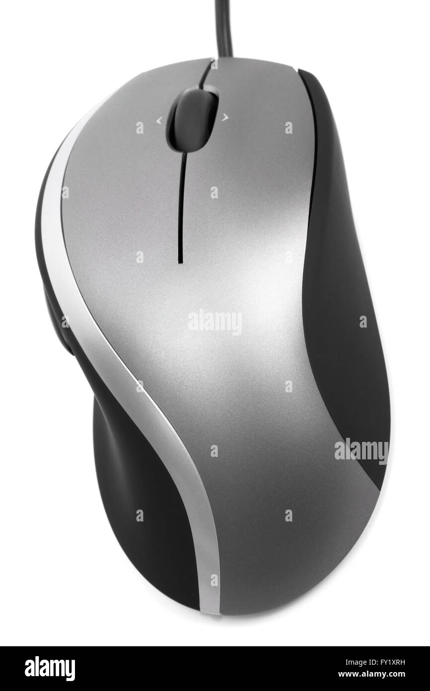 The mouse with a wheel on a white background Stock Photo - Alamy