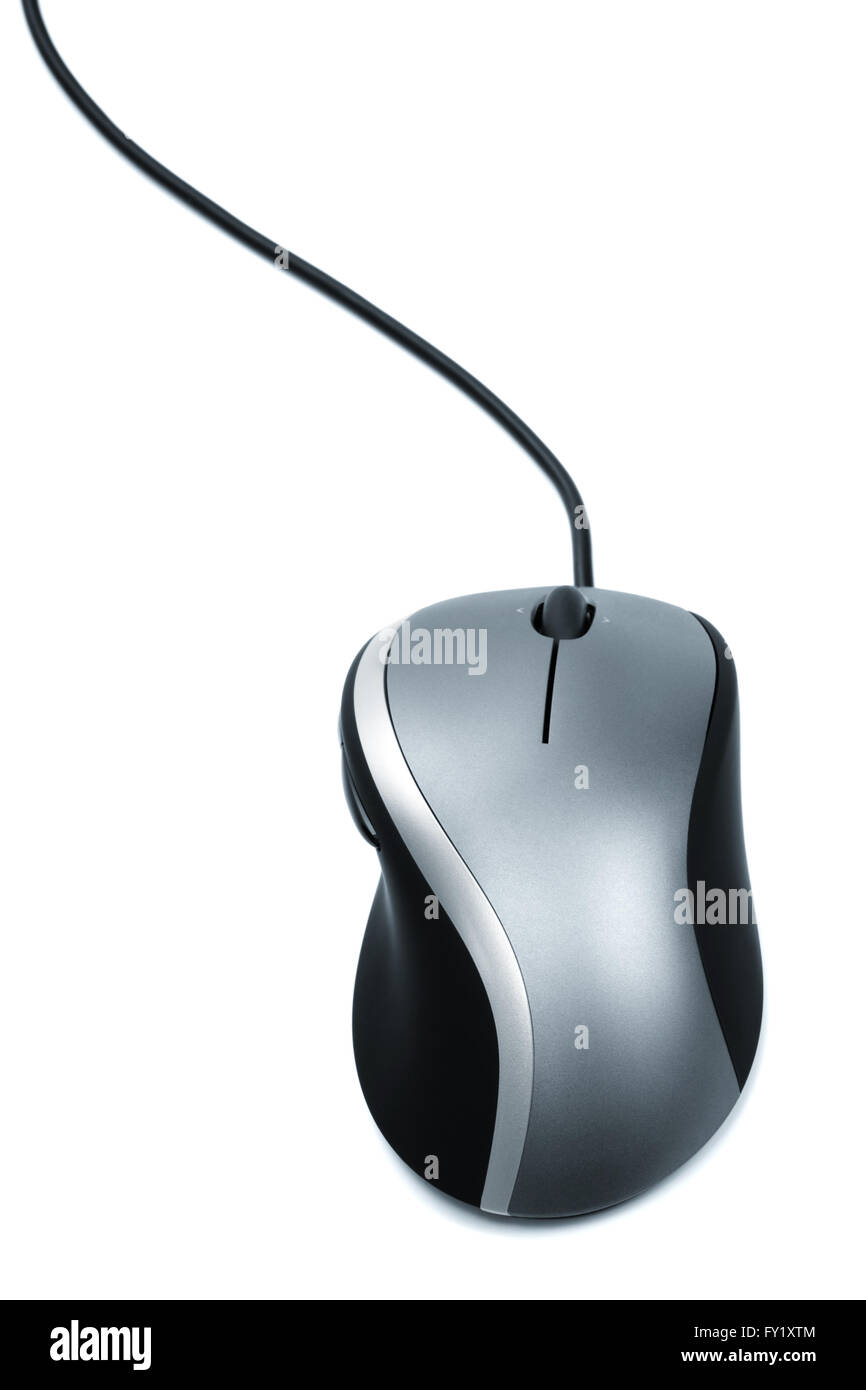 The mouse with a wheel on a white background Stock Photo - Alamy
