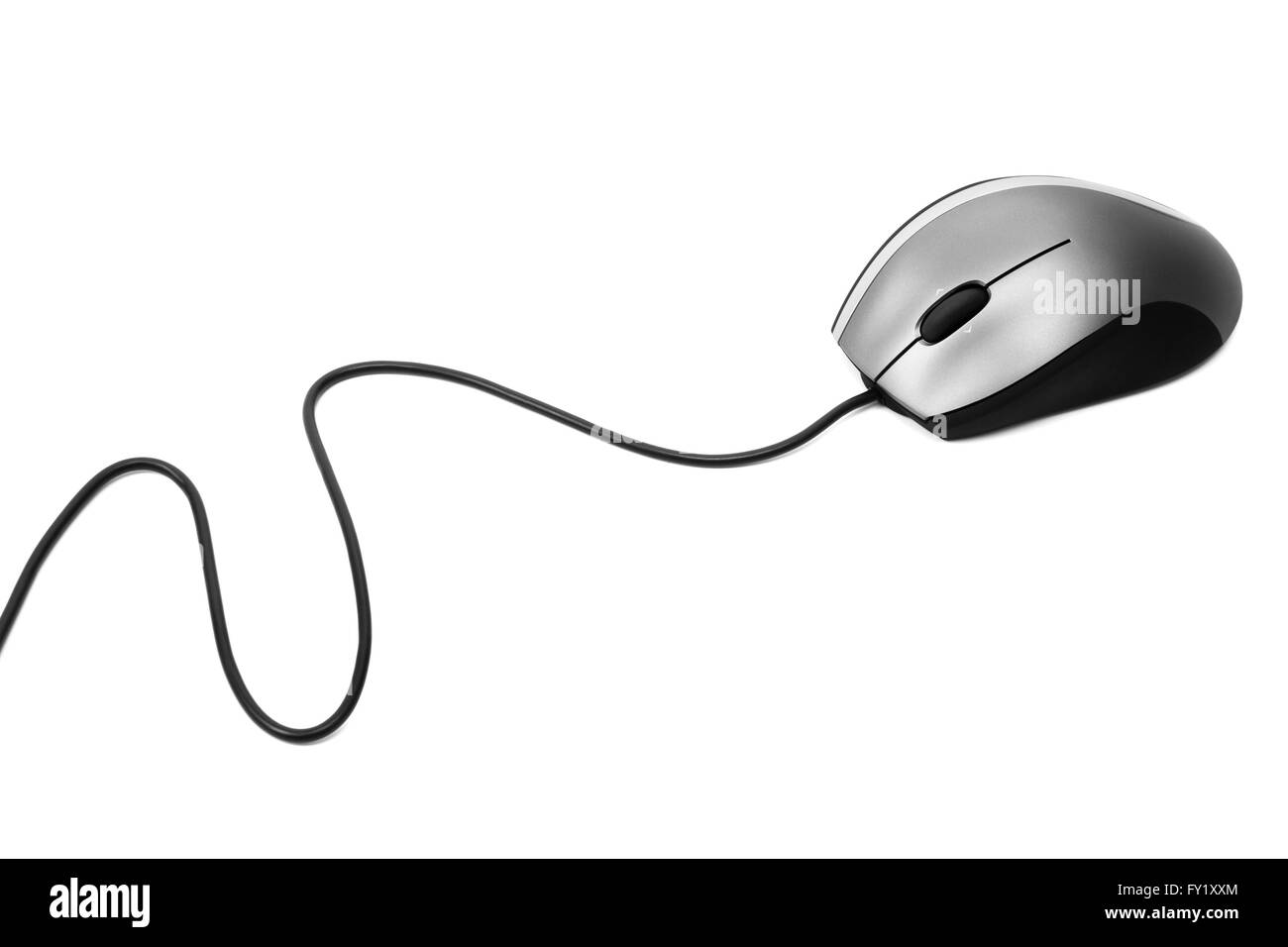 The mouse with a wheel on a white background Stock Photo - Alamy