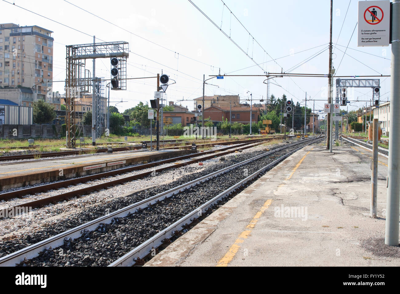 Platforms of Stazione di Ravenna, Ravenna, Italy Stock Photo Alamy