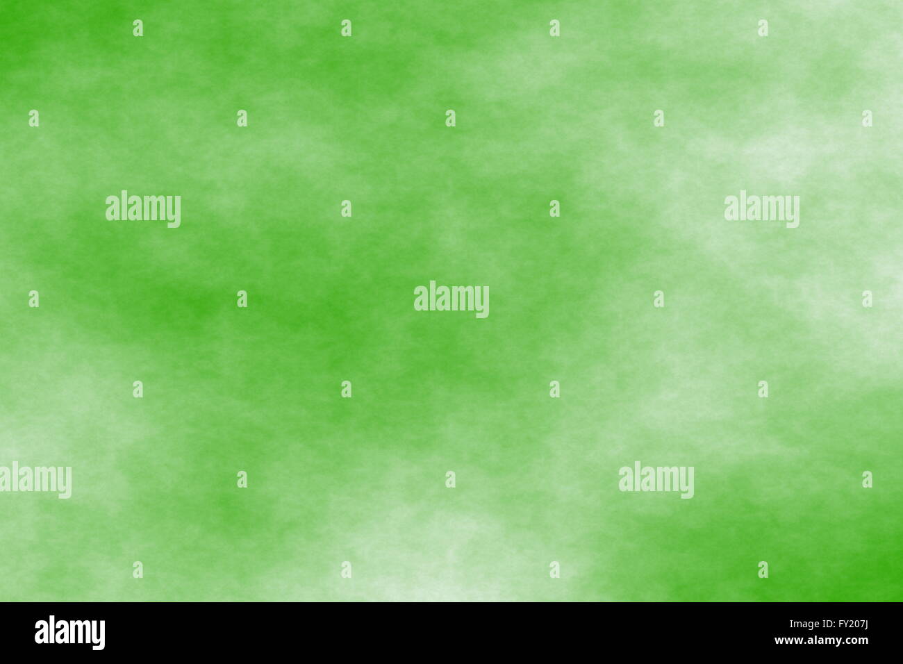 green background with white smoke Stock Photo