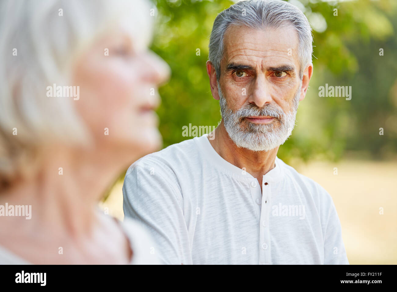 Serious woman senior staring at you hi-res stock photography and images ...